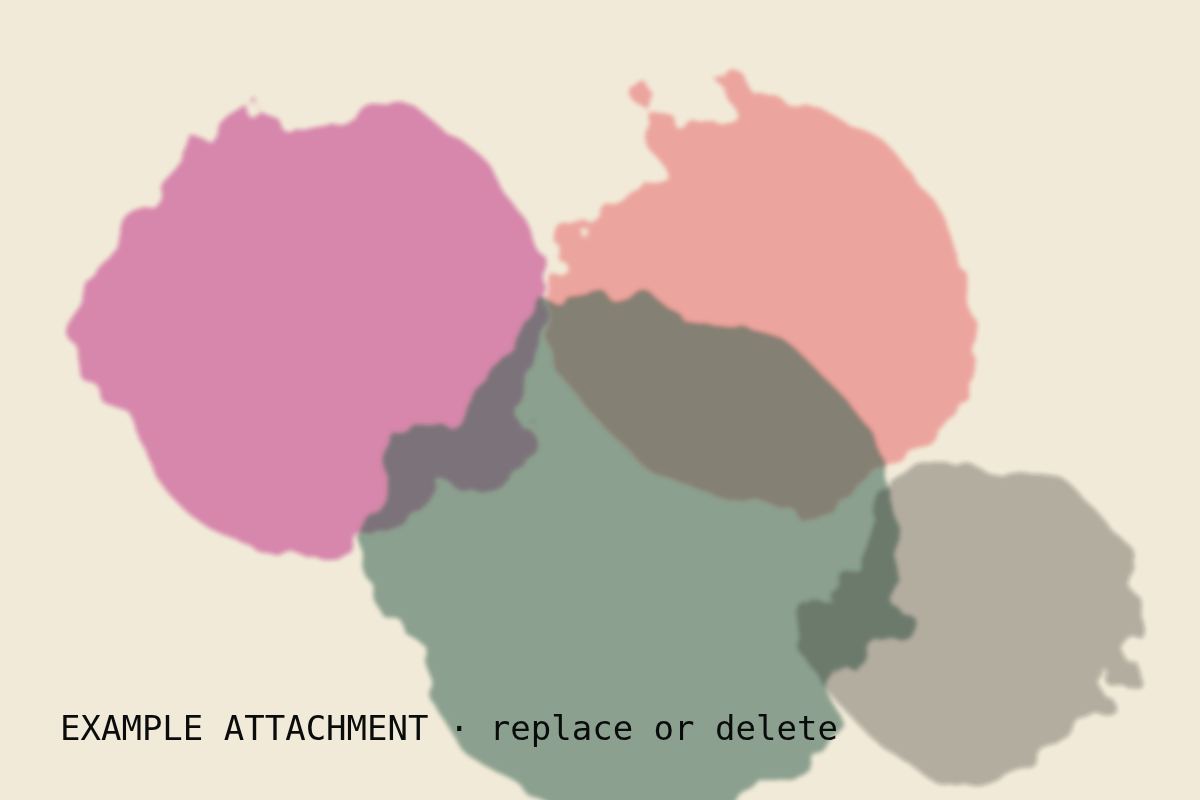 Abstract watercolor wash in magenta, red and emerald